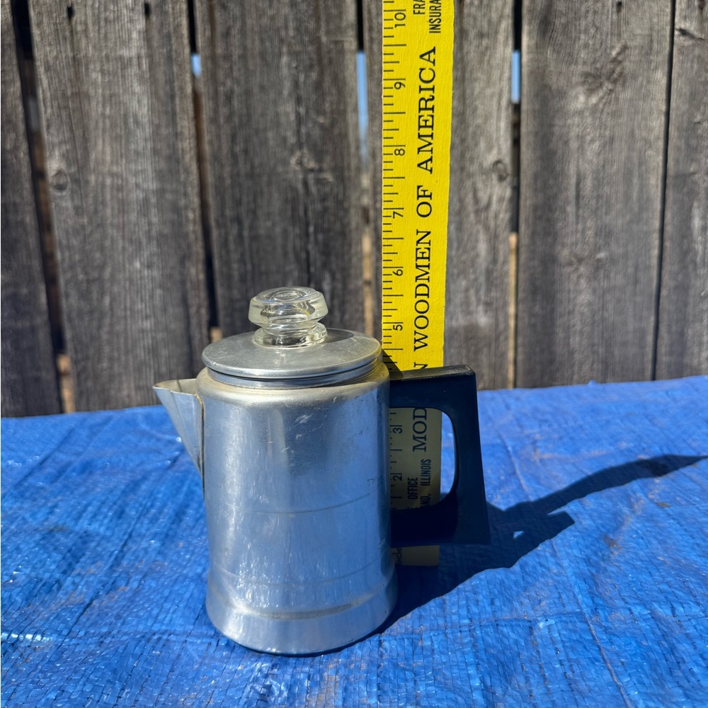 Comet Aluminum 2-Cup Stove Top Coffee Pot Percolator Vintage - Picture 3 of 3
